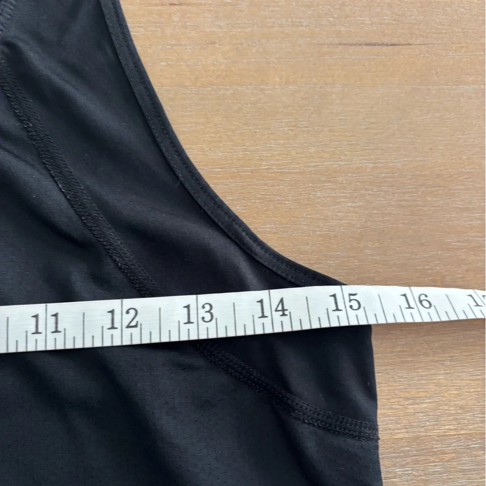 Nike Pro Dri-FIT Swoosh Logo Racerback Tank, Black, Size Small